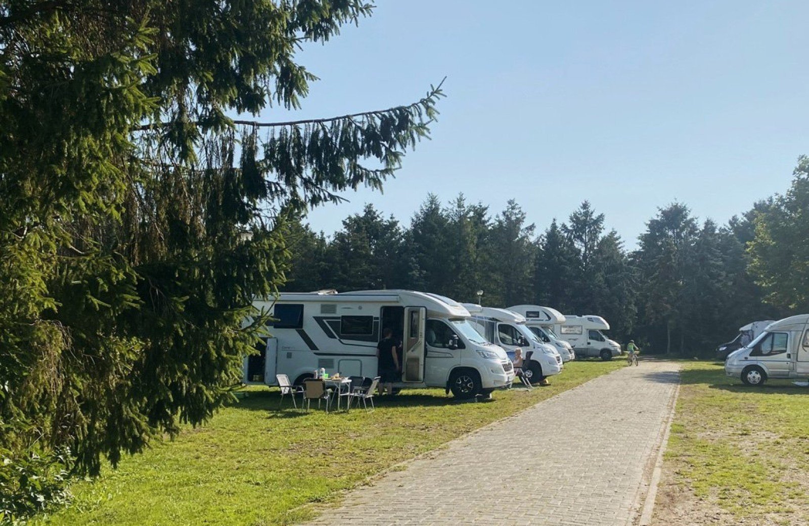 Motorhome site paved